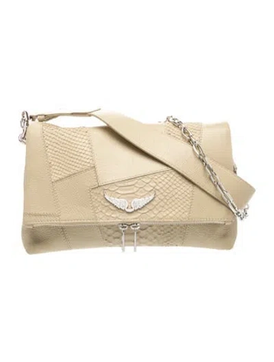 Pre-owned Zadig & Voltaire Leather Crossbody Bag In Neutral