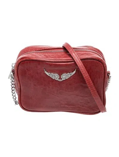Pre-owned Zadig & Voltaire Leather Crossbody Bag In Red