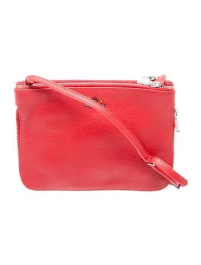 Pre-owned Zadig & Voltaire Leather Crossbody Bag In Red