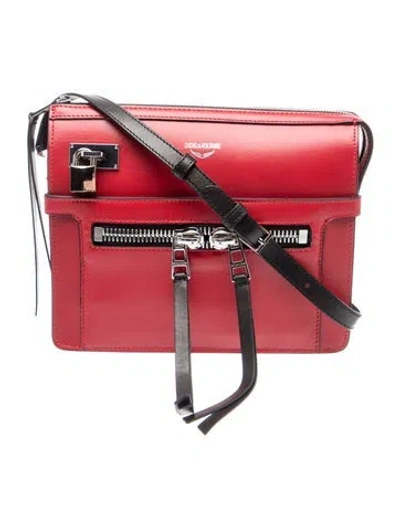 Pre-owned Zadig & Voltaire Leather Crossbody Bag In Red