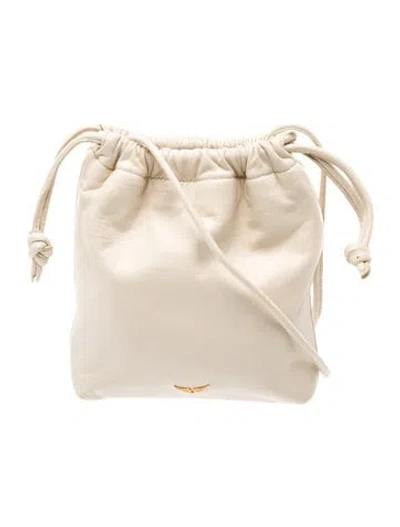 Pre-owned Zadig & Voltaire Leather Evening Bag In White
