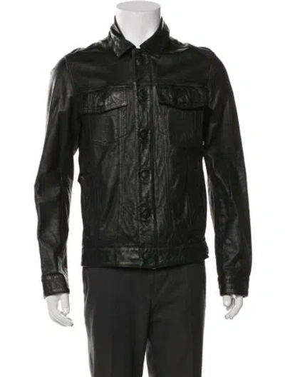 Pre-owned Zadig & Voltaire Leather Jacket In Black