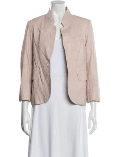 Pre-owned Zadig & Voltaire Leather Jacket In Pink