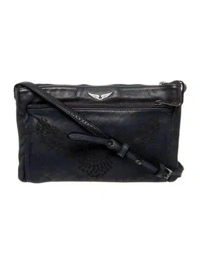 Pre-owned Zadig & Voltaire Leather Messenger Bag In Blue