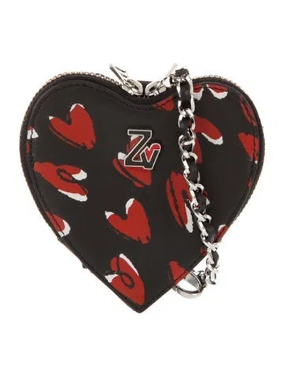Pre-owned Zadig & Voltaire Leather Minaudière In Black