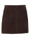 Zadig & Voltaire High Waist Mini Skirt With Front Pockets