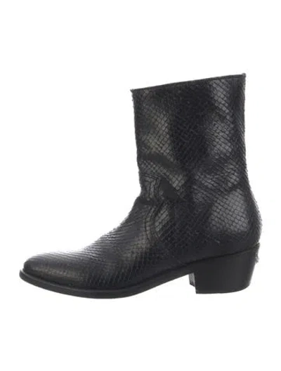 Pre-owned Zadig & Voltaire Leather Moto Boots In Black