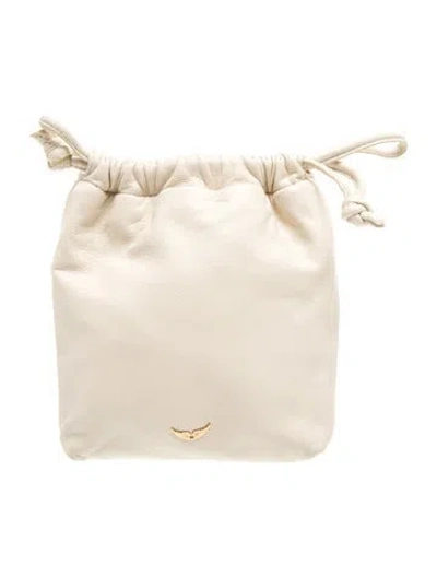 Pre-owned Zadig & Voltaire Leather Pouch In Neutrals