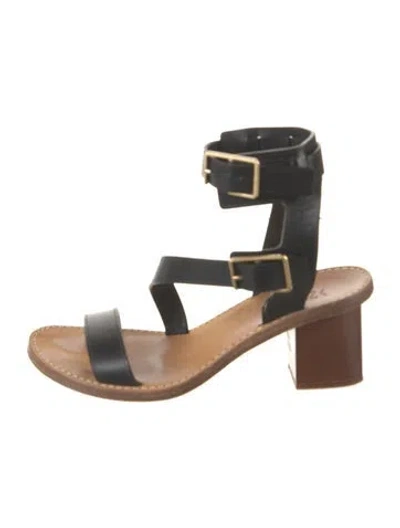 Pre-owned Zadig & Voltaire Leather Sandals In Brown