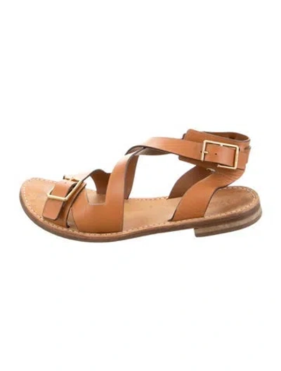 Pre-owned Zadig & Voltaire Leather Sandals In Brown
