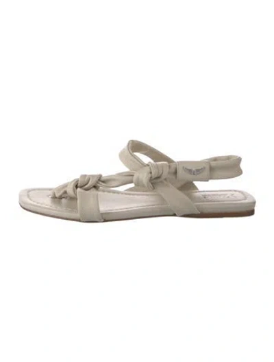 Pre-owned Zadig & Voltaire Leather Sandals In Neutrals