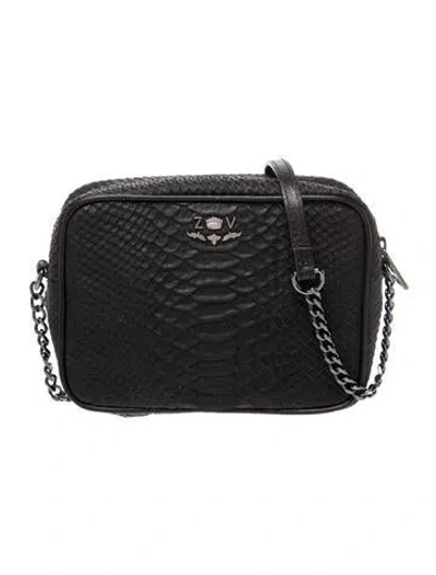 Pre-owned Zadig & Voltaire Leather Shoulder Bag In Black