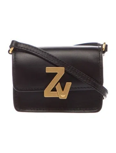 Pre-owned Zadig & Voltaire Leather Shoulder Bag In Black