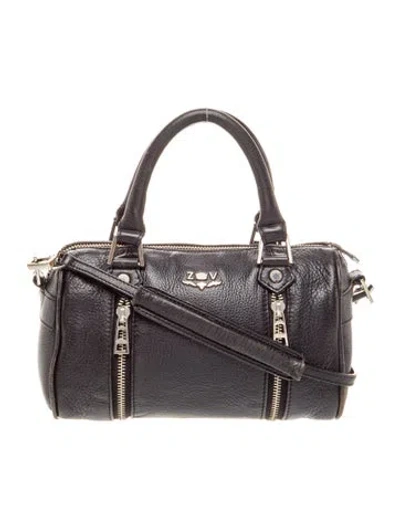 Pre-owned Zadig & Voltaire Leather Shoulder Bag In Black
