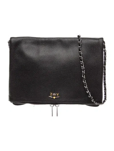 Pre-owned Zadig & Voltaire Leather Shoulder Bag In Black