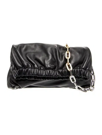 Pre-owned Zadig & Voltaire Leather Shoulder Bag In Black