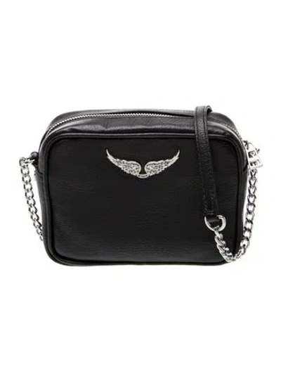Pre-owned Zadig & Voltaire Leather Shoulder Bag In Black