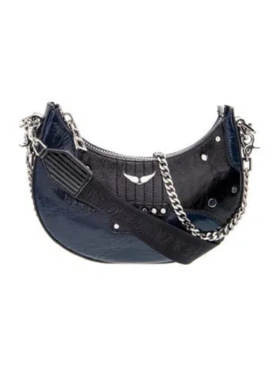 Pre-owned Zadig & Voltaire Leather Shoulder Bag In Blue