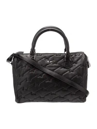 Pre-owned Zadig & Voltaire Leather Shoulder Bag In Gray
