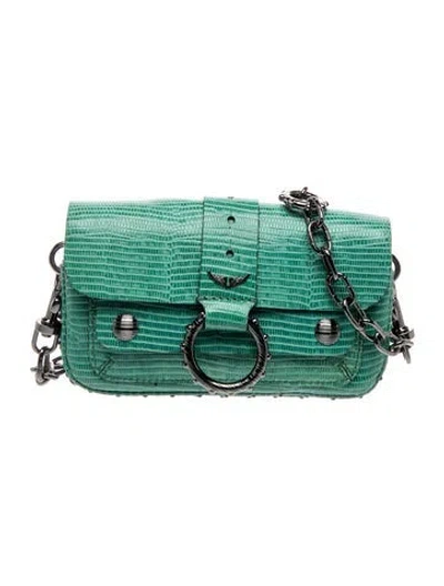 Pre-owned Zadig & Voltaire Leather Shoulder Bag In Green