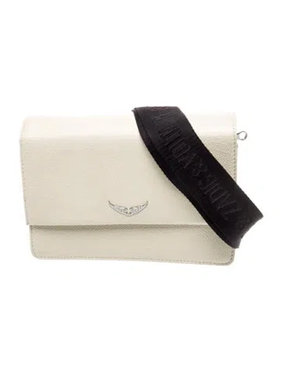 Pre-owned Zadig & Voltaire Leather Shoulder Bag In Neutral