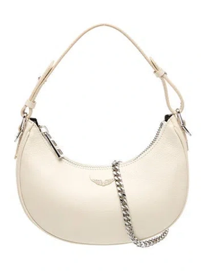 Pre-owned Zadig & Voltaire Leather Shoulder Bag In Neutral