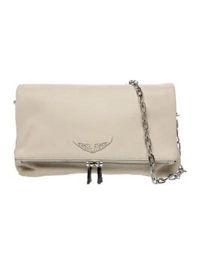 Pre-owned Zadig & Voltaire Leather Shoulder Bag In Neutral