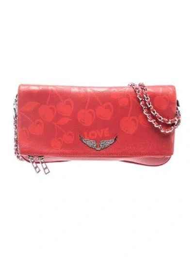 Pre-owned Zadig & Voltaire Leather Shoulder Bag In Red