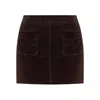 Zadig & Voltaire Brown Jaime Suede Skirt