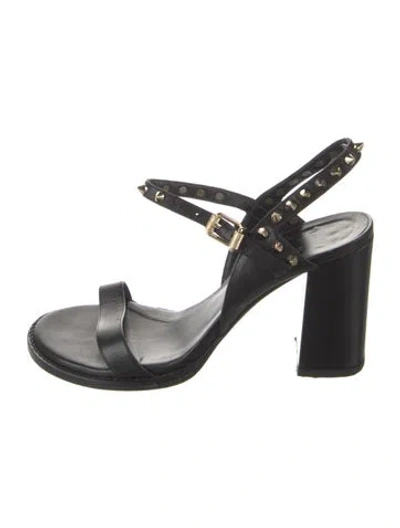 Pre-owned Zadig & Voltaire Leather Slingback Pumps In Black