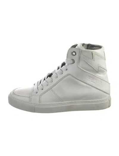 Pre-owned Zadig & Voltaire Leather Sneakers In White