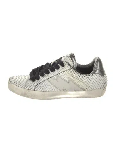 Pre-owned Zadig & Voltaire Leather Sneakers In White