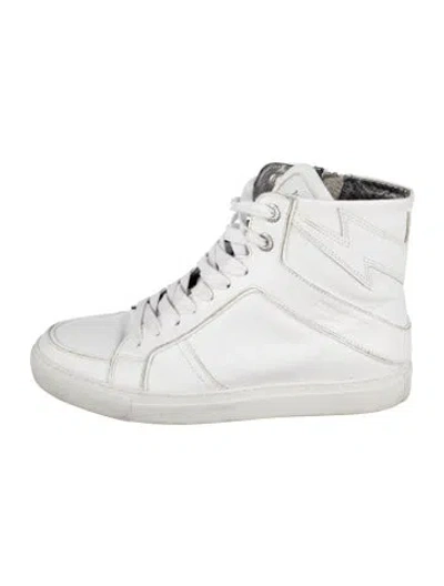 Pre-owned Zadig & Voltaire Leather Sneakers In White