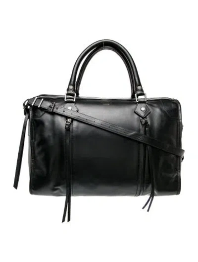 Pre-owned Zadig & Voltaire Leather Top Handle Bag In Black