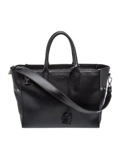 Pre-owned Zadig & Voltaire Leather Top Handle Bag In Black