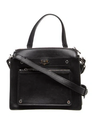 Pre-owned Zadig & Voltaire Leather Top Handle Bag In Black