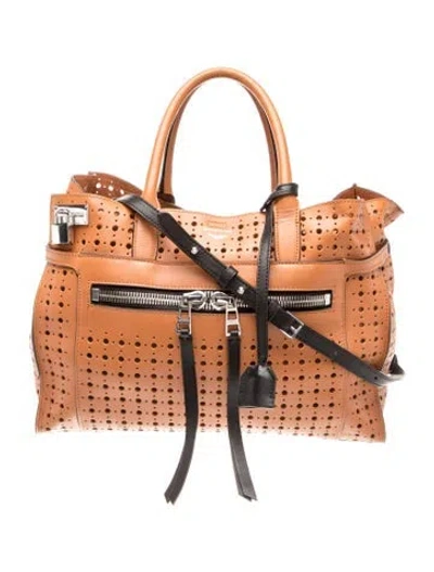 Pre-owned Zadig & Voltaire Leather Top Handle Bag In Brown