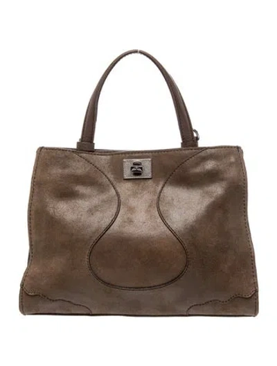 Pre-owned Zadig & Voltaire Leather Top Handle Bag In Brown