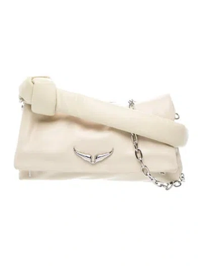 Pre-owned Zadig & Voltaire Leather Top Handle Bag In Neutrals