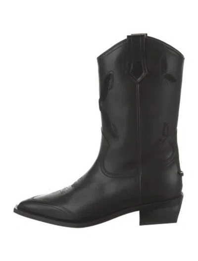 Pre-owned Zadig & Voltaire Leather Western Boots In Multi