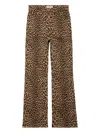 Zadig & Voltaire Evy High Rise Leopard Print Jeans In Daim In Brown