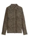 Zadig & Voltaire Leopard-print Shirt In Brown
