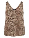 Zadig & Voltaire Tarysa Leopard Print Tank Top In Animal Print