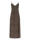 Zadig & Voltaire Ramelil Soft Leopard Print Dress In Brown