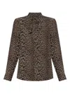 Zadig & Voltaire Leopard-print Tie-neck Blouse