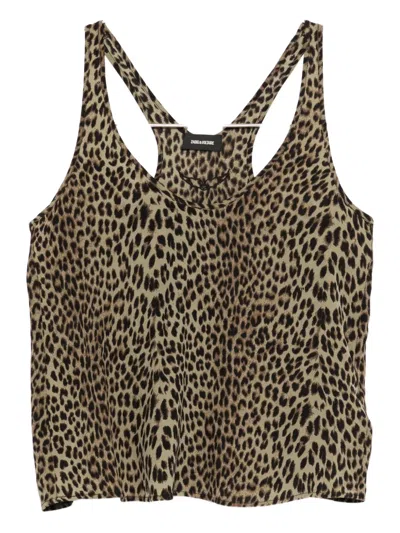 Zadig & Voltaire Leopard-print Top In Animal Print