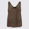 Zadig & Voltaire Tarysa Leopard Print Tank Top In Brown