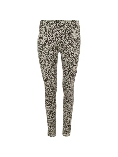 Pre-owned Zadig & Voltaire Leopard-print Leggings In Neutrals