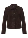 Zadig & Voltaire Lessa Button-up Jacket In Brown