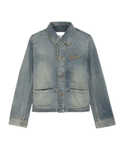 Zadig & Voltaire Lessa Denim Jacket In Blue